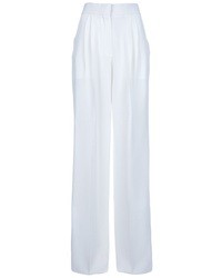 Pantaloni larghi di seta bianchi di Chloé