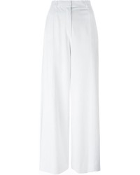Pantaloni larghi di seta bianchi di Givenchy