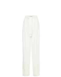 Pantaloni larghi di seta bianchi di Liya