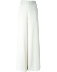 Pantaloni larghi di seta bianchi di Ralph Lauren