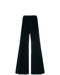 Pantaloni larghi di velluto a coste blu scuro di Alberto Biani
