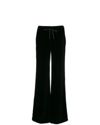 Pantaloni larghi di velluto neri di Unravel Project