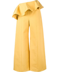Pantaloni larghi gialli di Rosie Assoulin