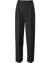 Pantaloni larghi grigio scuro di Chanel