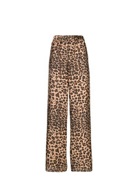Pantaloni larghi leopardati marroni di P.A.R.O.S.H.