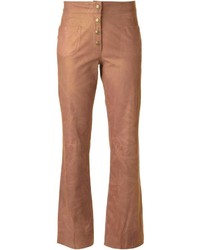 Pantaloni larghi marrone chiaro di Christian Dior