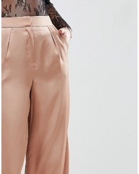 Pantaloni larghi marrone chiaro di Glamorous