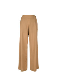 Pantaloni larghi marrone chiaro di Semicouture