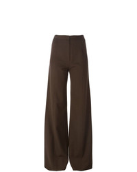 Pantaloni larghi marrone scuro di Emanuel Ungaro Vintage