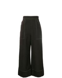 Pantaloni larghi neri di Temperley London