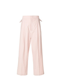 Pantaloni larghi rosa di Erika Cavallini