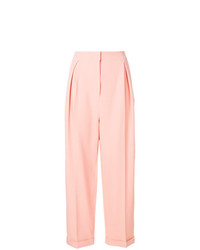 Pantaloni larghi rosa di Roksanda