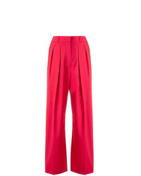 Pantaloni larghi rossi di Agnona