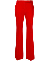 Pantaloni larghi rossi di Alexander McQueen