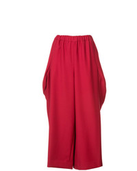 Pantaloni larghi rossi di Comme des Garcons
