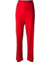 Pantaloni larghi rossi di Missoni