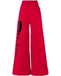 Pantaloni larghi rossi di Off-White