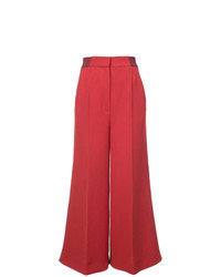 Pantaloni larghi rossi di Roksanda