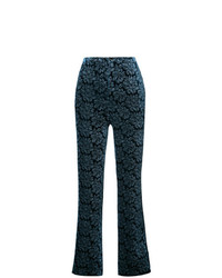 Pantaloni larghi stampati blu scuro di Maison Margiela
