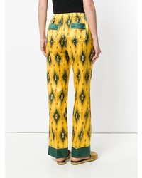 Pantaloni larghi stampati gialli di F.R.S For Restless Sleepers