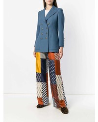 Pantaloni larghi stampati multicolori di Tory Burch