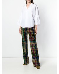 Pantaloni larghi stampati multicolori di Etro