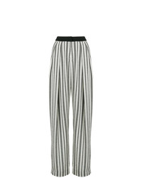 Pantaloni larghi stampati neri e bianchi di Noon By Noor