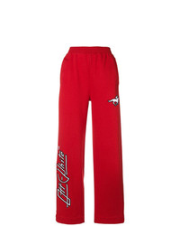Pantaloni larghi stampati rossi di Off-White
