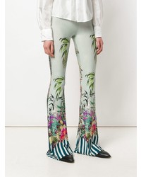 Pantaloni larghi stampati verde menta di Black Coral