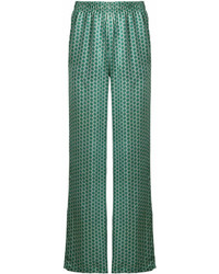 Pantaloni larghi stampati verdi di Faith Connexion