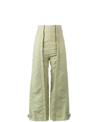 Pantaloni larghi verde oliva di Chloé