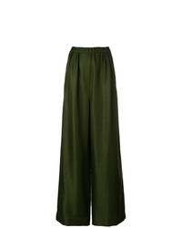 Pantaloni larghi verde oliva di Christian Wijnants