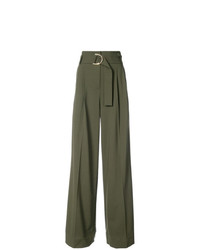 Pantaloni larghi verde oliva di Dvf Diane Von Furstenberg