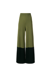 Pantaloni larghi verde oliva di Temperley London