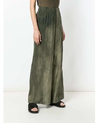 Pantaloni larghi verde oliva di Uma Wang