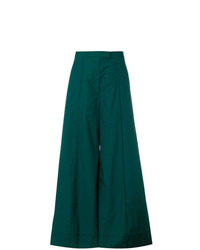 Pantaloni larghi verde scuro di Lemaire