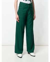 Pantaloni larghi verde scuro di Societe Anonyme