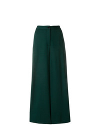 Pantaloni larghi verde scuro di Talbot Runhof