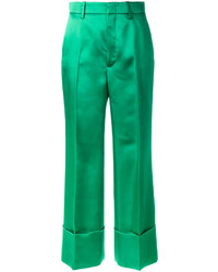 Pantaloni larghi verdi di Gucci