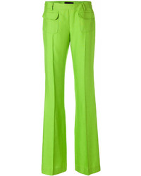 Pantaloni larghi verdi di Talbot Runhof