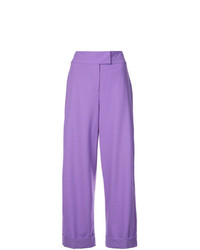 Pantaloni larghi viola chiaro di Dvf Diane Von Furstenberg