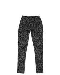 Pantaloni leopardati grigio scuro