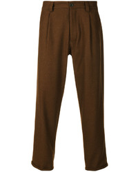 Pantaloni marrone scuro di Pt01