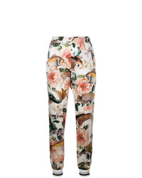 Pantaloni skinny a fiori bianchi di Shirtaporter