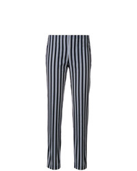 Pantaloni skinny a righe verticali blu scuro di P.A.R.O.S.H.