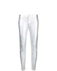 Pantaloni skinny argento di Laneus