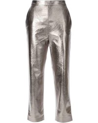 Pantaloni skinny argento di MSGM