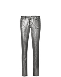 Pantaloni skinny argento di Philipp Plein