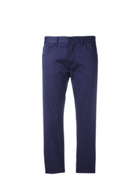 Pantaloni skinny blu scuro di MM6 MAISON MARGIELA