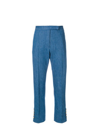 Pantaloni skinny blu di Thom Browne
